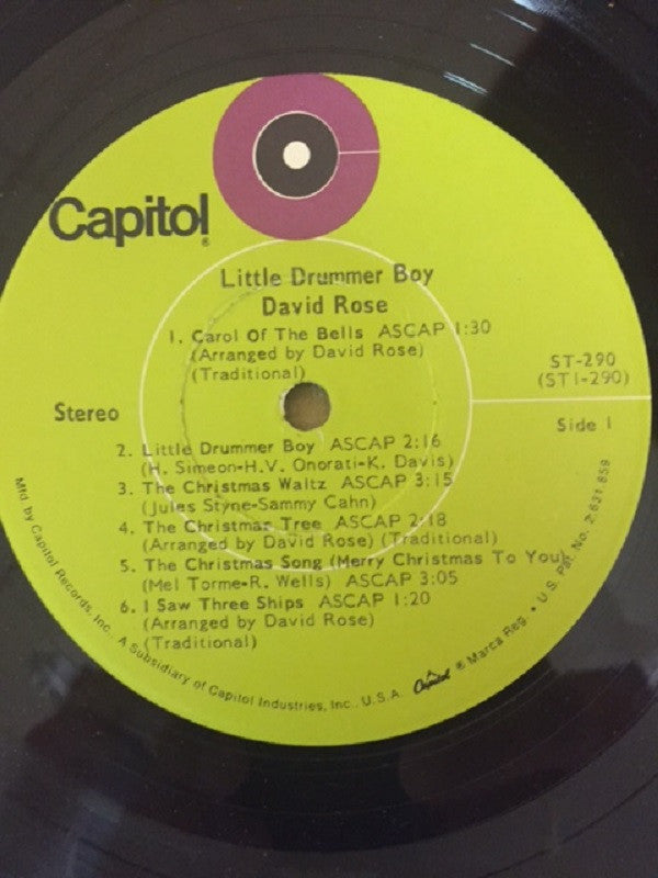David Rose : Little Drummer Boy (LP, Album, RE)