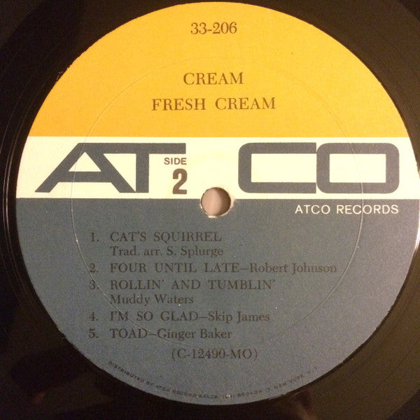 Cream (2) : Fresh Cream (LP, Album, Mono, MO)