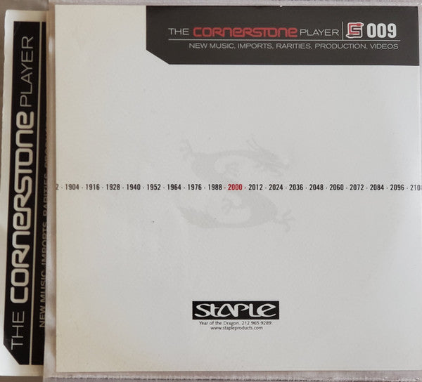 Various : The Cornerstone Player 009 (CD, Comp, Promo + CD, Comp, Mixed, Promo)