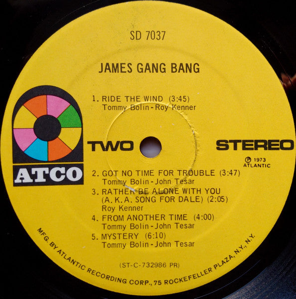 James Gang : Bang (LP, Album, PR-)