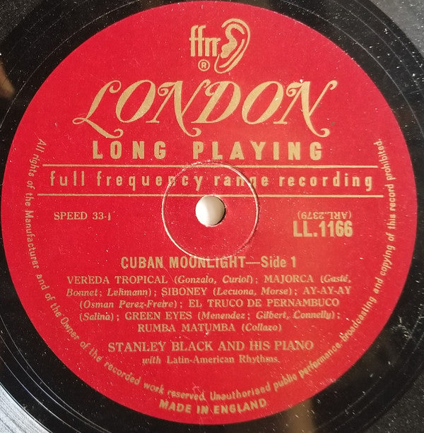 Stanley Black : Cuban Moonlight (LP, Album, Mono, Lam)