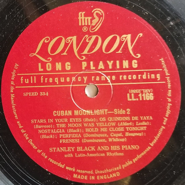 Stanley Black : Cuban Moonlight (LP, Album, Mono, Lam)