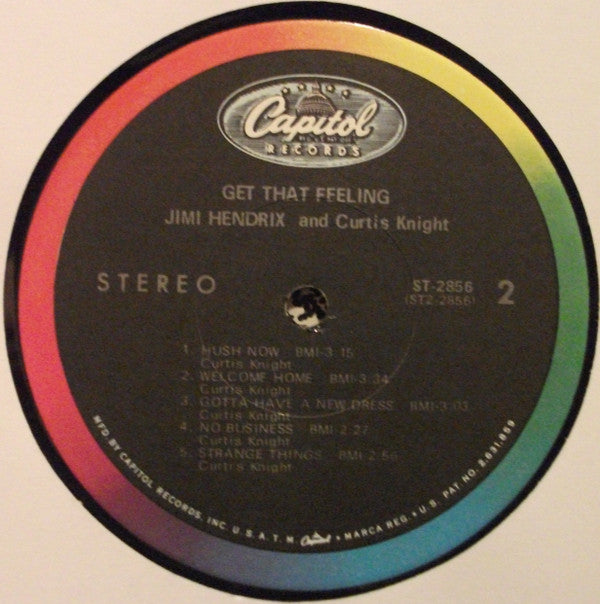 Jimi Hendrix And Curtis Knight : Get That Feeling (LP, Album, Los)