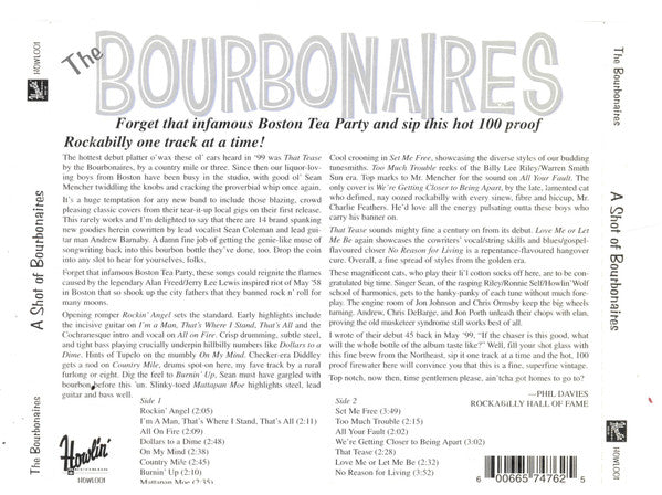 The Bourbonaires : A Shot Of Bourbonaires (CD, Album)