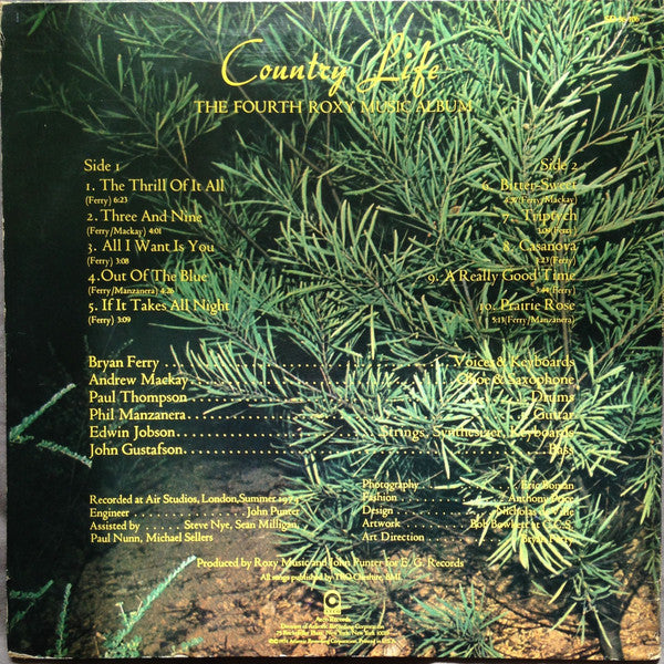 Roxy Music : Country Life (LP, Album, RE, SP )