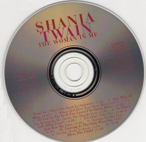 Shania Twain : The Woman In Me (CD, Album, Club, RP, PMD)