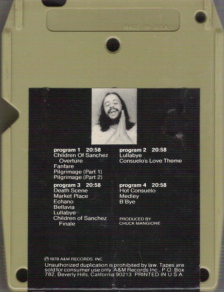 Chuck Mangione : Children Of Sanchez (8-Trk, Album)