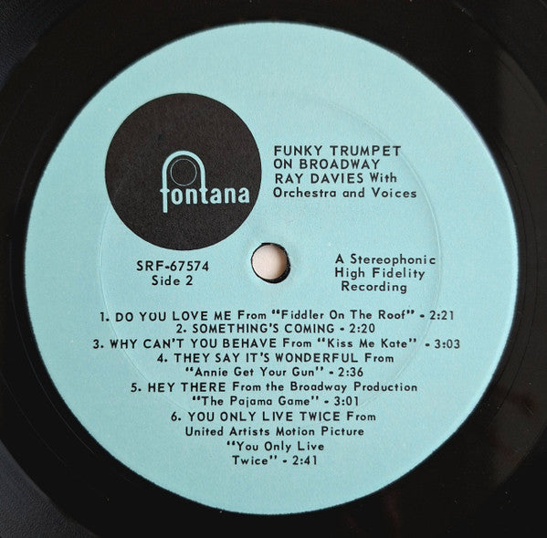 The Ray Davies Orchestra : Funky Trumpet On Broadway (LP)