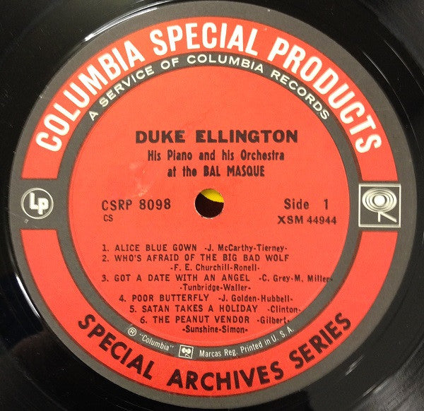 Duke Ellington : Dance To Duke! His Piano And Orchestra At The Bal Masque (LP, Album)