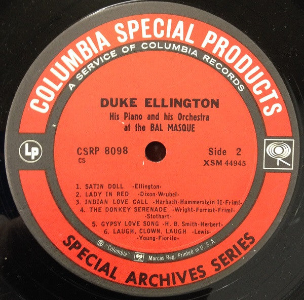 Duke Ellington : Dance To Duke! His Piano And Orchestra At The Bal Masque (LP, Album)