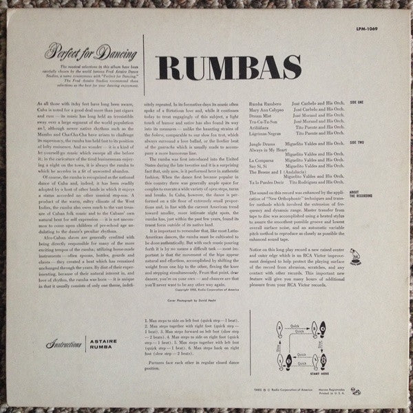 Various : Perfect For Dancing - Rumbas (LP, Album)