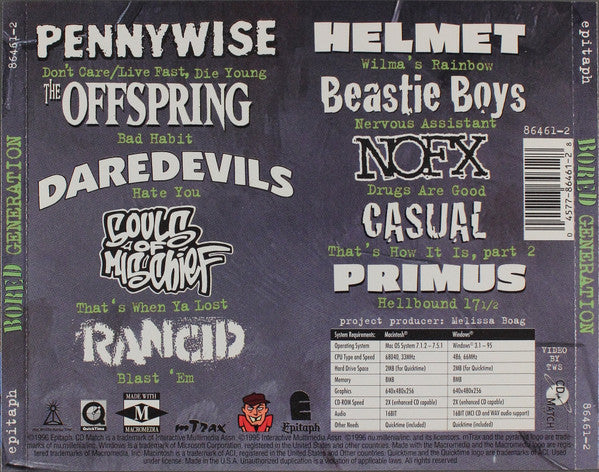 Various : Bored Generation (CD, Comp, Enh)