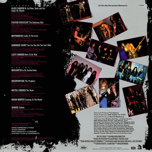 Various : The Decline Of Western Civilization Part II: The Metal Years (Original Motion Picture Soundtrack) (LP, Comp)