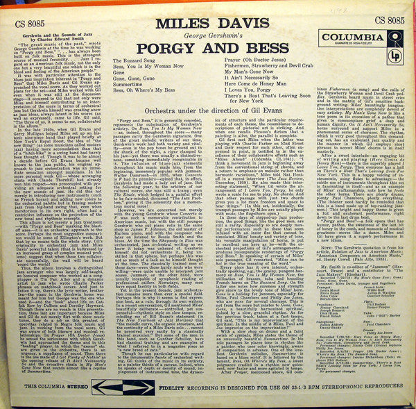 Miles Davis : Porgy And Bess (LP, Album)