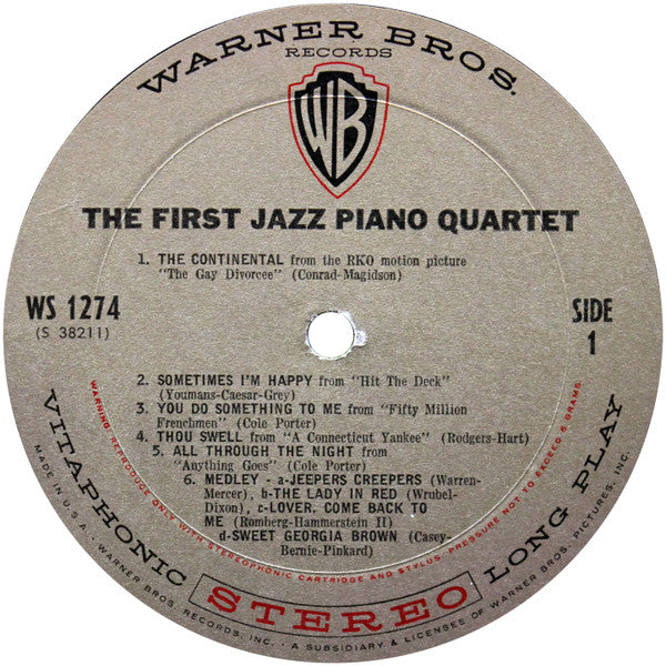 The First Jazz Piano Quartet : The First Jazz Piano Quartet (LP, Album)