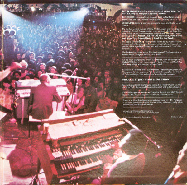 Aretha Franklin : Live At Fillmore West (LP, Album, PR )