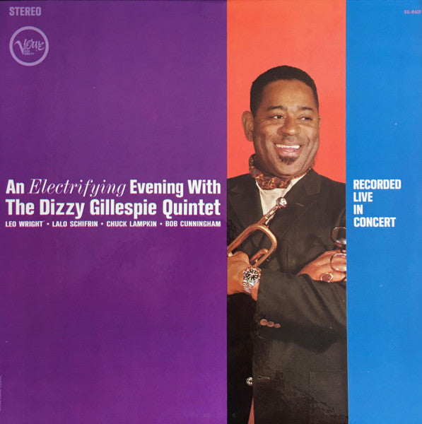 Dizzy Gillespie Quintet : An Electrifying Evening With The Dizzy Gillespie Quintet (LP, Album, RP)