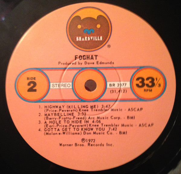 Foghat : Foghat (LP, Album, Win)