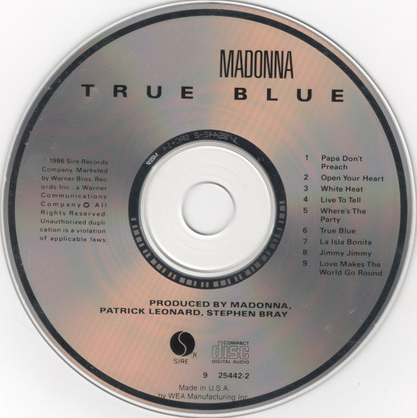 Madonna : True Blue (CD, Album, RE)