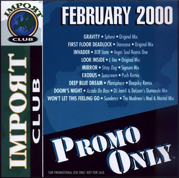 Various : Promo Only Import Club: February 2000 (CD, Comp, Promo)