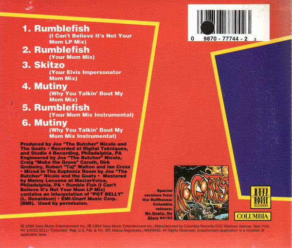 The Goats : Rumblefish (CD, Maxi)