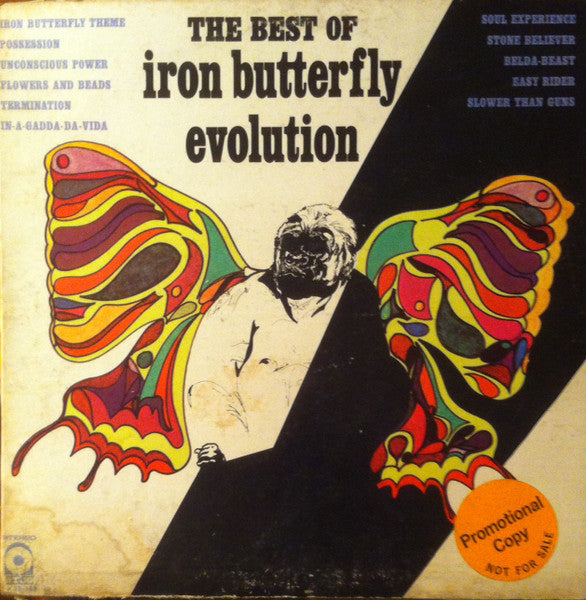 Iron Butterfly : The Best Of Iron Butterfly Evolution (LP, Comp, Promo, PR)