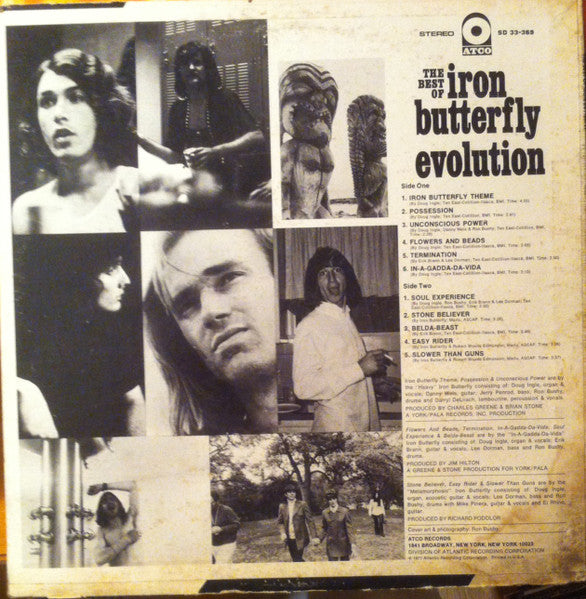 Iron Butterfly : The Best Of Iron Butterfly Evolution (LP, Comp, Promo, PR)