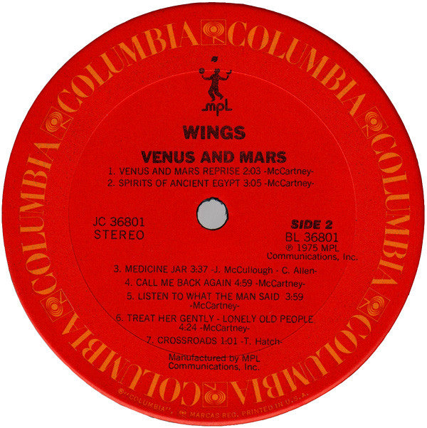 Wings (2) : Venus And Mars (LP, Album, RE, Gat)