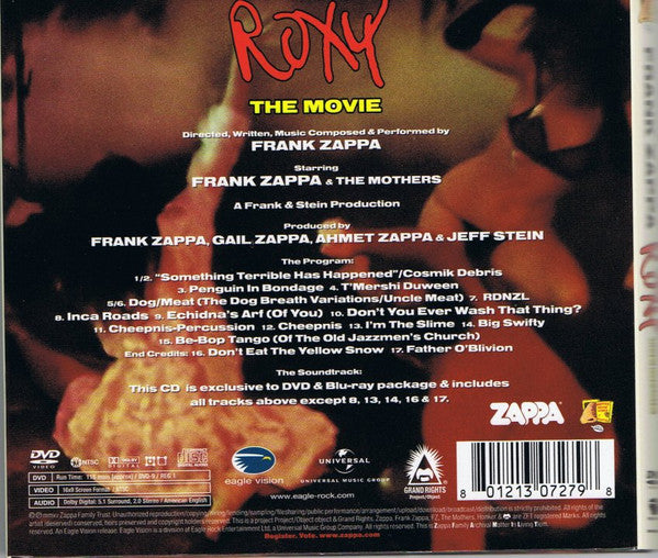 Frank Zappa / The Mothers : Roxy - The Movie (DVD-V, Album, NTSC + CD, Album)