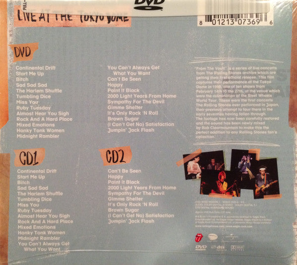 The Rolling Stones : Live At The Tokyo Dome (2xCD, Album + DVD-V, Multichannel, NTSC, Reg)