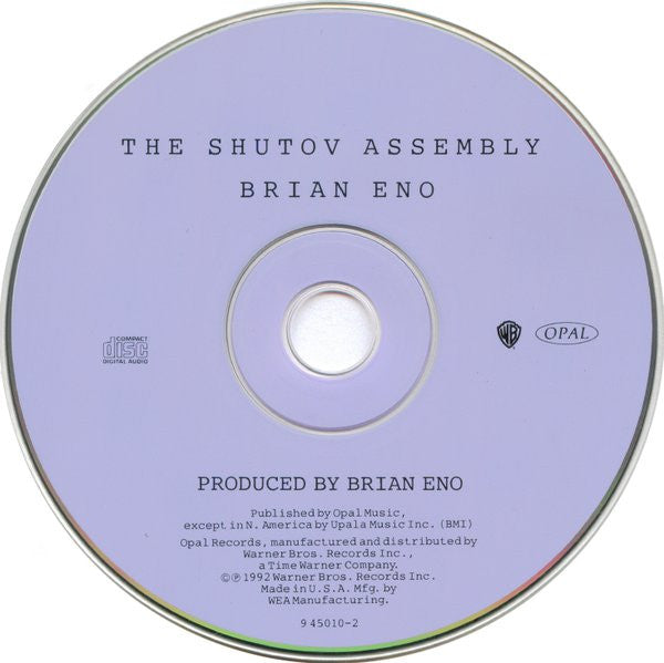 Brian Eno : The Shutov Assembly (CD, Album)