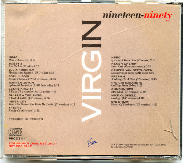 Various : Virgin Nineteen Ninety (CD, Comp, Ltd, Promo)