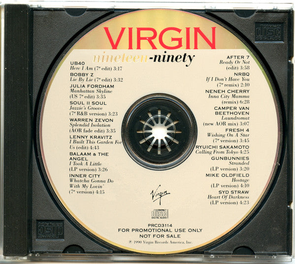 Various : Virgin Nineteen Ninety (CD, Comp, Ltd, Promo)