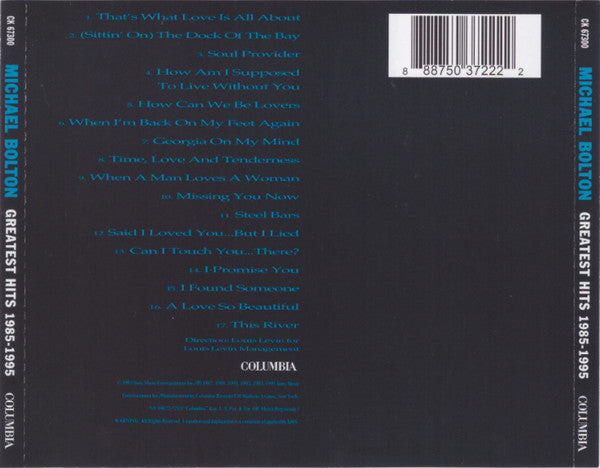 Michael Bolton : Greatest Hits 1985-1995 (CD, Comp, RE)