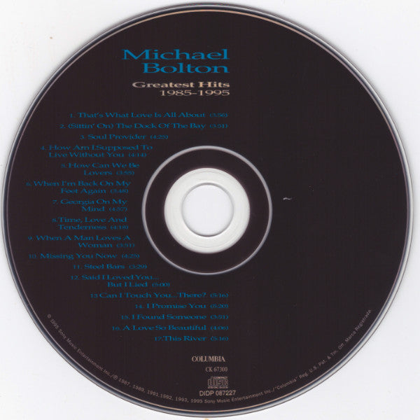 Michael Bolton : Greatest Hits 1985-1995 (CD, Comp, RE)