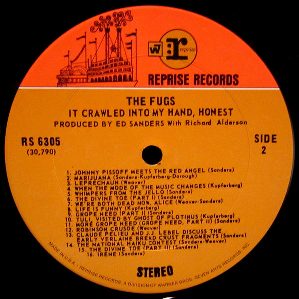 The Fugs : It Crawled Into My Hand, Honest (LP, Album, Pit)