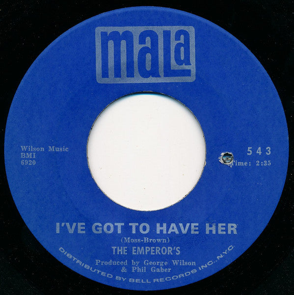 The Emperor's* : Karate / I've Got To Have Her (7")