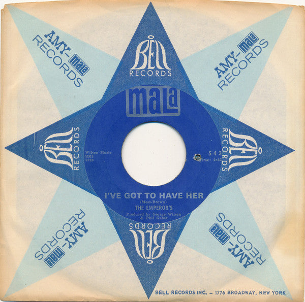 The Emperor's* : Karate / I've Got To Have Her (7")