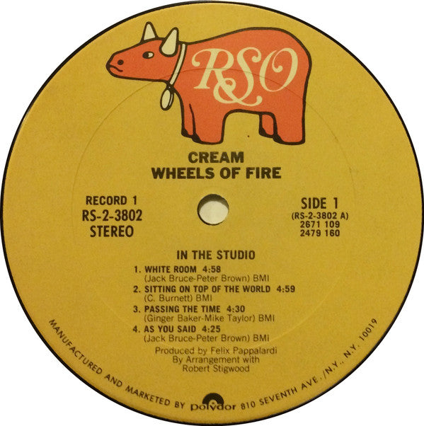Cream (2) : Wheels Of Fire (2xLP, Album, RE)