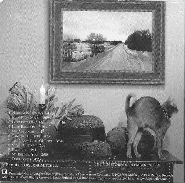 Joni Mitchell : Taming The Tiger (CD, Advance, Album, Promo, Car)