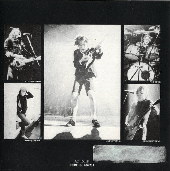 AC/DC : Back In Black (CD, Album, Club, RE, SRC)