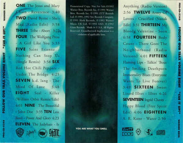 Various : Follow Our Trax Volume Eight (Cue It Up!) (CD, Comp, Promo)