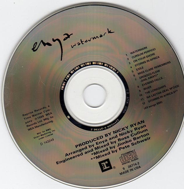 Enya : Watermark (CD, Album, Club, RE)