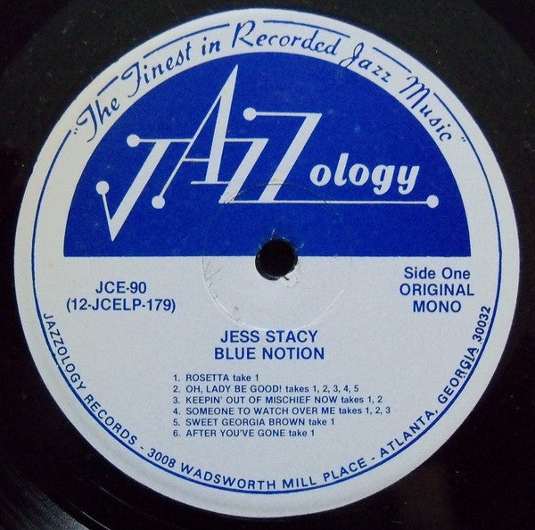 Jess Stacy : Blue Notion (LP, Album, Mono)