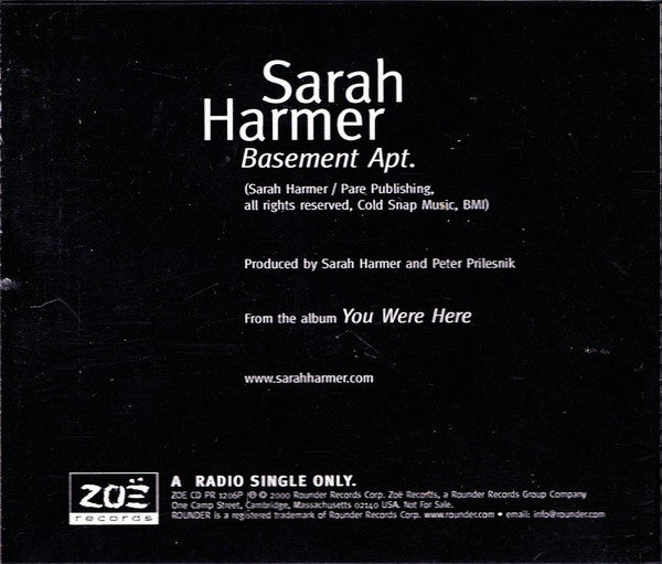 Sarah Harmer : Basement Apt. (CD, Single, Promo)