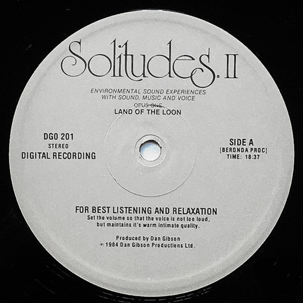 Dan Gibson : Solitudes II - Opus One - Land Of The Loon (LP, Album)