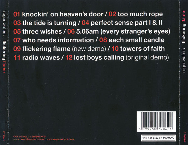 Roger Waters : Flickering Flame (CD, Comp, Ltd)