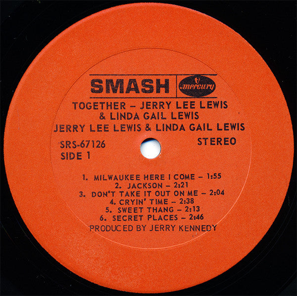 Jerry Lee Lewis & Linda Gail Lewis : Together (LP, Album)