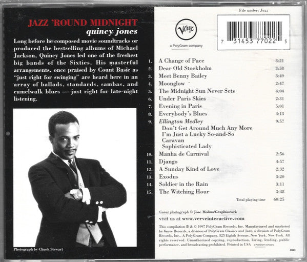 Quincy Jones : Jazz 'Round Midnight (CD, Comp)