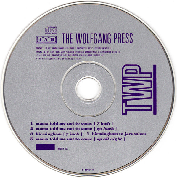 The Wolfgang Press : Mama Told Me Not To Come (CD, Maxi, Dig)
